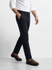 Men's Black Slim Fit Solid Casual Chinos