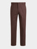 Men's Brown Slim Fit Solid Casual Chinos