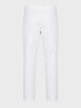 Men's White Regular Fit Solid Casual Chinos