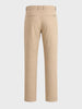 Men's Beige Regular Fit Solid Casual Chinos