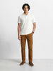 Men's Brown Regular Fit Solid Casual Chinos
