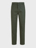 Men's Green Regular Fit Solid Casual Chinos