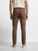 Men's Brown Regular Fit Solid Casual Chinos