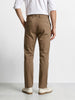 Men's Khaki Regular Fit Solid Casual Chinos