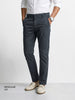 Men's Grey Regular Fit Solid Casual Chinos