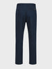 Men's Navy Blue Regular Fit Solid Casual Chinos
