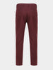 Men's Maroon Regular Fit Solid Casual Chinos