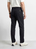 Men's Black Regular Fit Solid Casual Chinos
