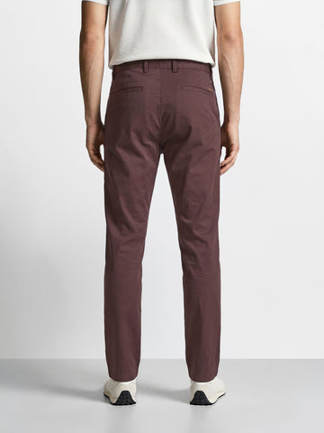 Men's Brown Regular Fit Solid Casual Chinos