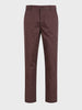 Men's Brown Regular Fit Solid Casual Chinos