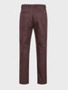 Men's Brown Regular Fit Solid Casual Chinos
