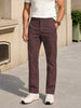 Men's Brown Regular Fit Solid Casual Chinos