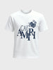 Men's White Relaxed Fit Graphic Printed Casual T-Shirts
