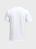 Men's White Relaxed Fit Graphic Printed Casual T-Shirts