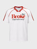 Men's White Relaxed Fit Printed Casual T-Shirt