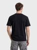 Men's Black Relaxed Fit Graphic Printed Casual T-Shirts