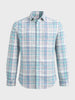Men's Rust Slim Fit Checkered Casual Shirt
