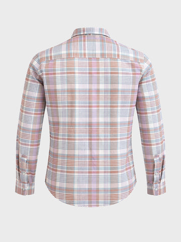 Men's Green Slim Fit Checkered Casual Shirt