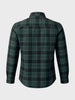Men's Green Slim Fit Checkered Casual Shirt