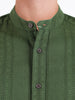Men's Green Regular Fit Solid Casual Shirt