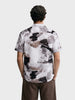 Men's Brown Relaxed Fit Printed Casual Shirt
