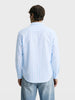 Men's Blue Regular Fit Embroidered Casual Shirt