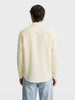 Men's Yellow Regular Fit Embroidered Casual Shirt