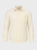 Men's Yellow Regular Fit Embroidered Casual Shirt