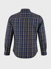 Men's Navy Blue Slim Fit Checkered Casual Shirts