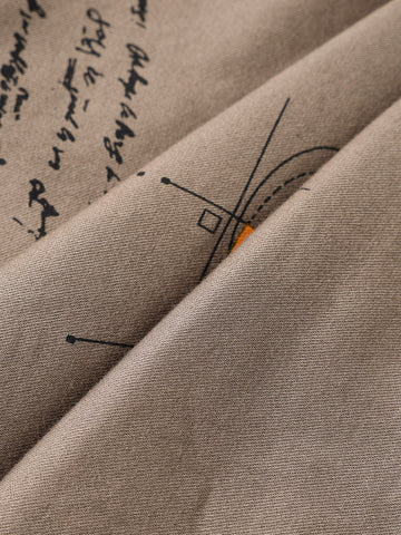 Men's Grey Slim Fit Printed Casual Shorts