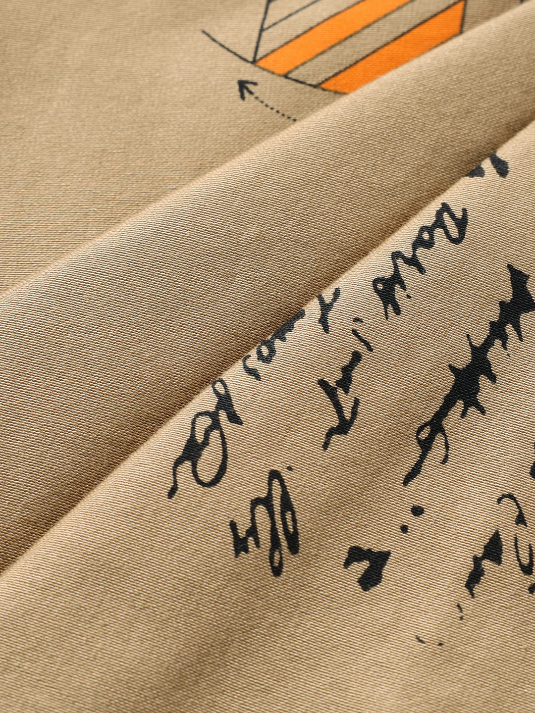 Men's Beige Slim Fit Printed Casual Shorts