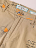 Men's Beige Slim Fit Printed Casual Shorts