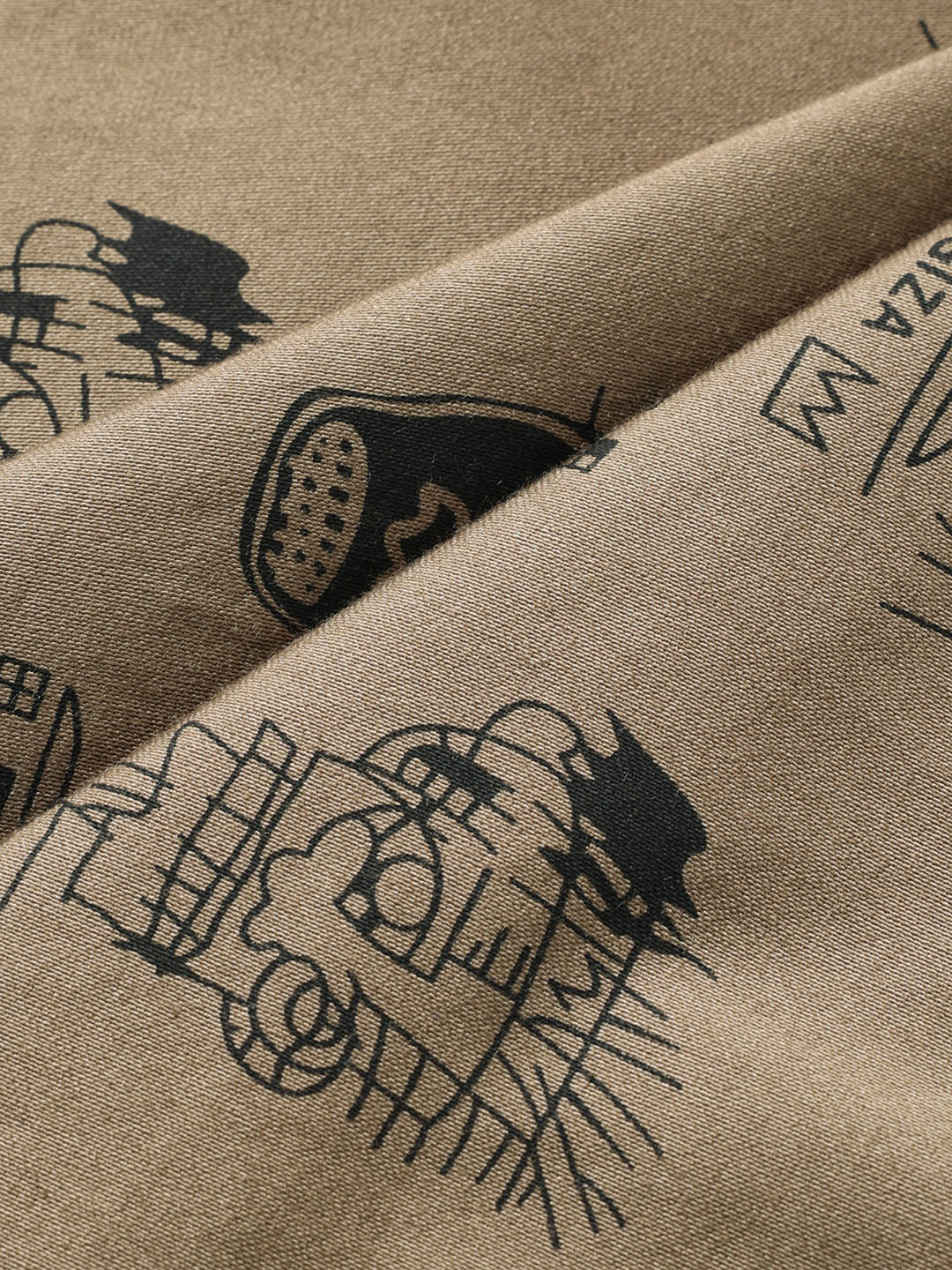 Men's Brown Slim Fit Printed Casual Shorts