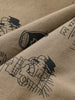 Men's Brown Slim Fit Printed Casual Shorts