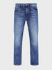 Men's Blue Slim Fit Solid Casual Jeans