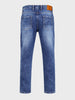 Men's Blue Slim Fit Solid Casual Jeans
