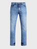 Men's Dark Blue Slim Fit Solid Casual Jeans