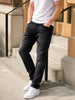 Men's Black Slim Fit Solid Street Wear Shorts