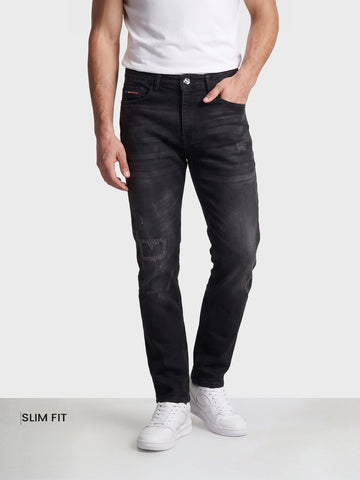 Men's Black Slim Fit Solid Street Wear Shorts