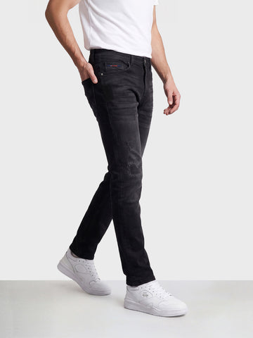 Men's Black Slim Fit Solid Street Wear Shorts