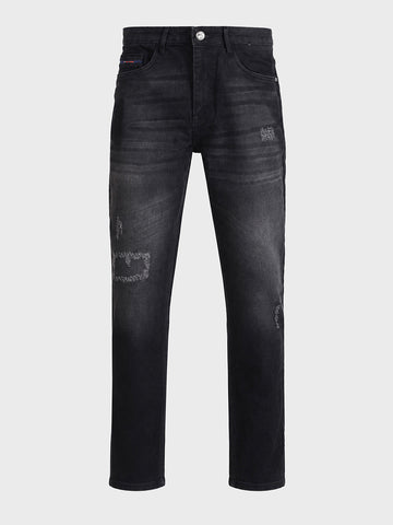 Men's Black Slim Fit Solid Street Wear Shorts