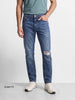 Men's Blue Slim Fit Solid Street Wear Jeans