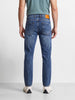 Men's Blue Slim Fit Solid Street Wear Jeans