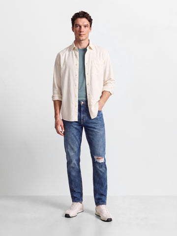 Men's Blue Slim Fit Solid Street Wear Jeans