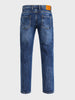 Men's Blue Slim Fit Solid Street Wear Jeans