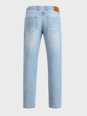 Men's Blue Slim Fit Solid Casual Joggers