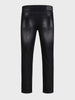Men's Black Slim Fit Solid Casual Jeans
