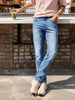 Men's Blue Slim Fit Solid Casual Jeans