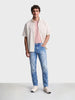 Men's Blue Slim Fit Solid Casual Jeans