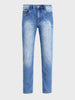 Men's Blue Slim Fit Solid Casual Jeans